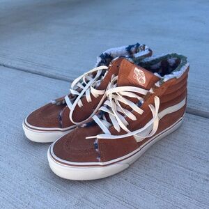 Vans High Tops with Fur Lining